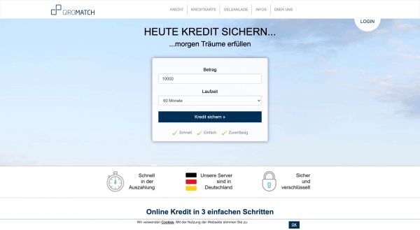 Giromatch - Kredit bis 25 000 €