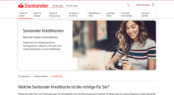 Santander Kreditkarten